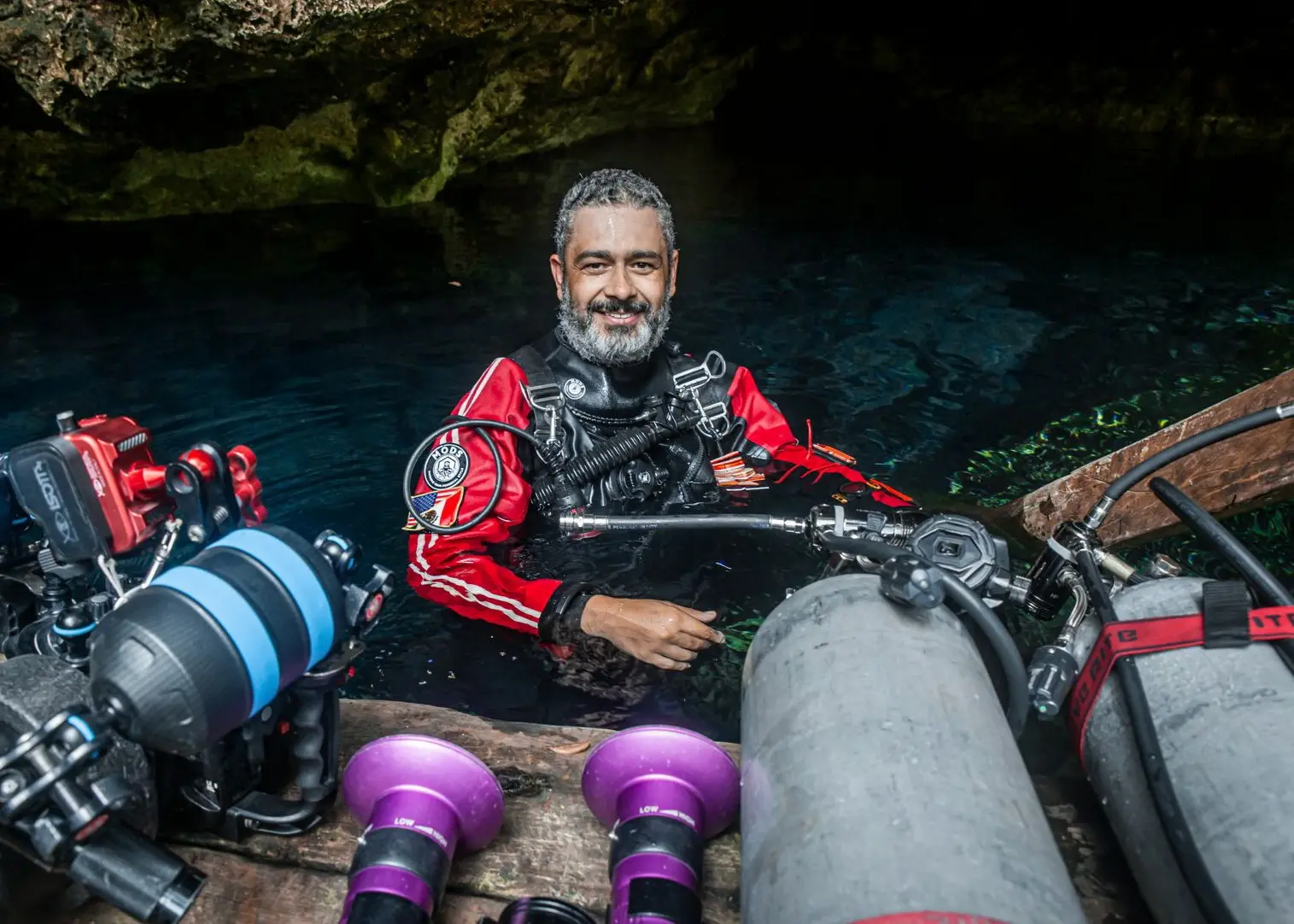 Ricardo Castillo, cave and CCR instructor in Playa del Carmen
